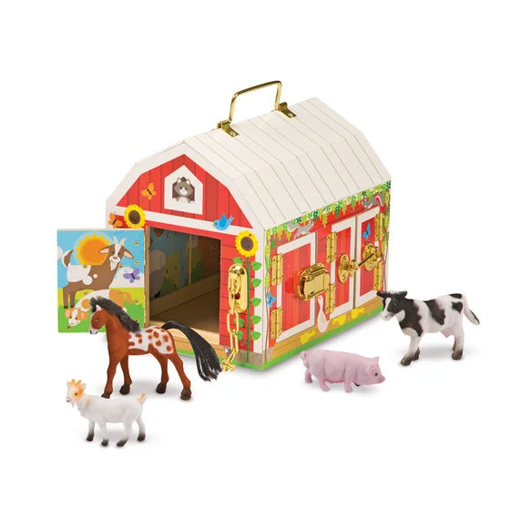 Wooden puzzles for improving problem - solving skills​ #2564 Wooden Latches Barn