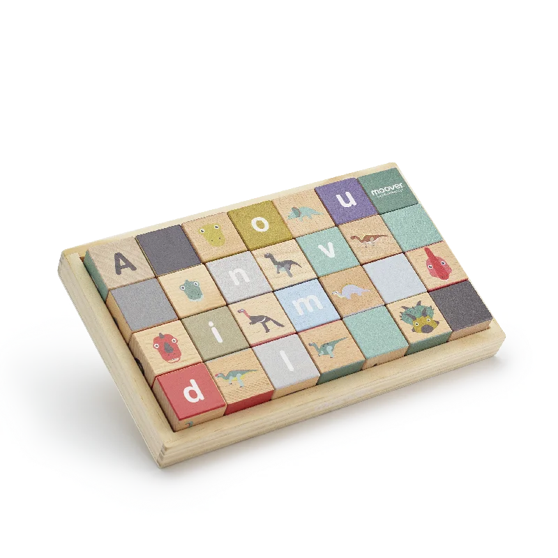 Wooden play helicopters for air travel play​ Alphabet blocks dino
