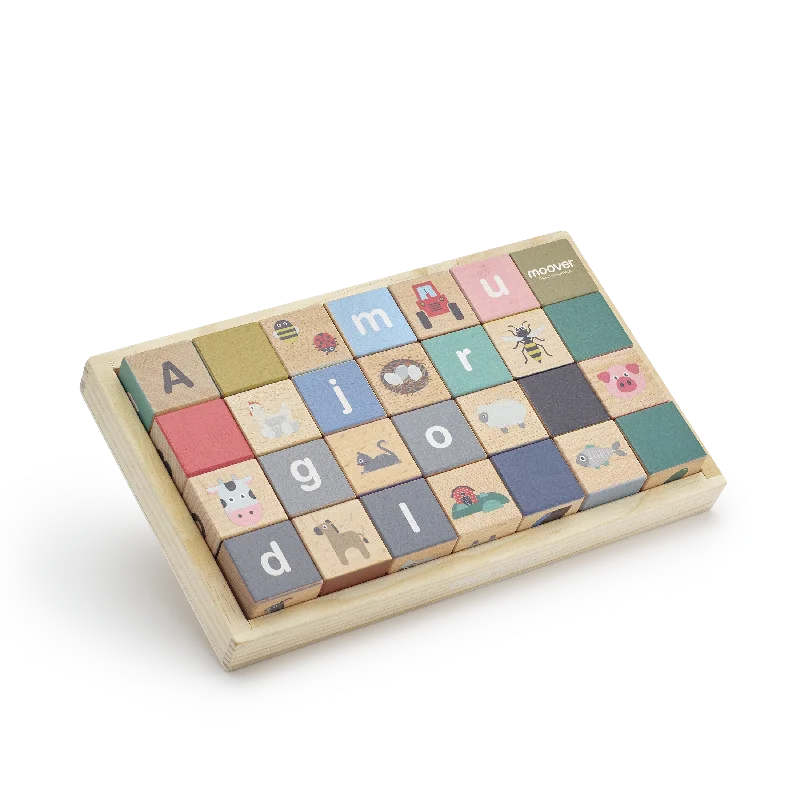 Wooden play scooters for outdoor mobility play​ Alphabet blocks farm