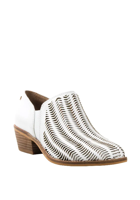 Amy Huberman Vivacious Laser Cut Shoes, White