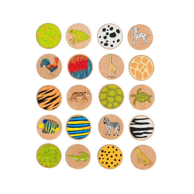 Wooden play schools for educational role - play​ Animal Matching Game