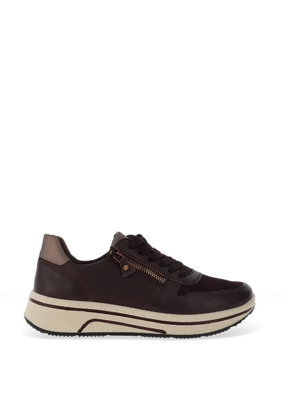 Ara Leather Sip Detail Trainers, Amarone Moon