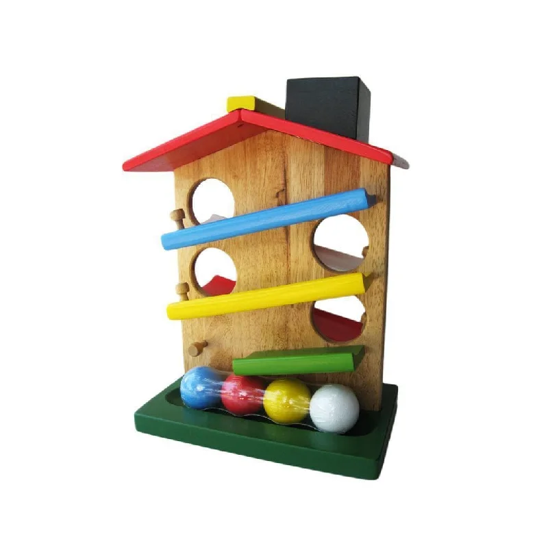 Wooden play libraries for reading pretend​ Ball Rolling House