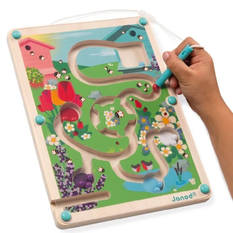 Wooden horns for pretend play Beehive Wooden Magnetic Maze Puzzle for Toddlers - Janod Hive Wooden horns for pretend play Beehive Wooden Magnetic Maze Puzzle for Toddlers - Janod Hive