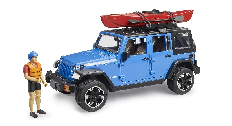 Model train sets with realistic features bruder Jeep Wrangler Rubicon Unlimited mit Kajak und Kajakfahrer Model train sets with realistic features bruder Jeep Wrangler Rubicon Unlimited mit Kajak und Kajakfahrer