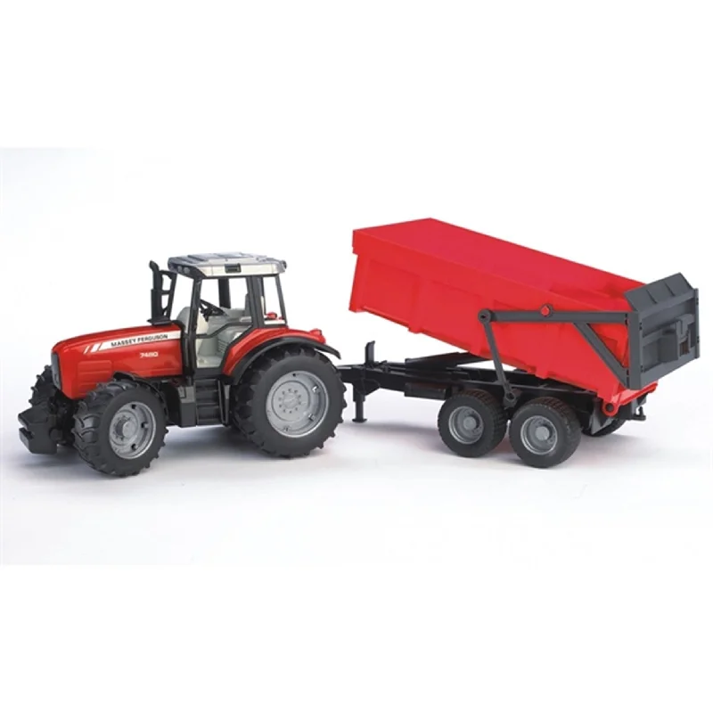 Model train cars for different purposes Bruder Massey Ferguson 7480 with Tipping Trailer Model train cars for different purposes Bruder Massey Ferguson 7480 with Tipping Trailer