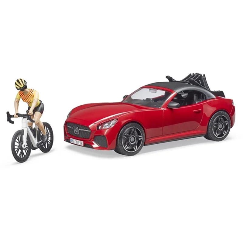 Cargo vans for commercial delivery services Bruder Roadster with Road Bike & Cyclist Cargo vans for commercial delivery services Bruder Roadster with Road Bike & Cyclist