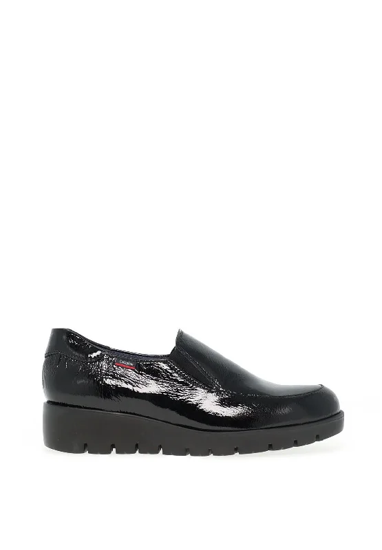 CallagHan Patent Slip On Shoes, Black