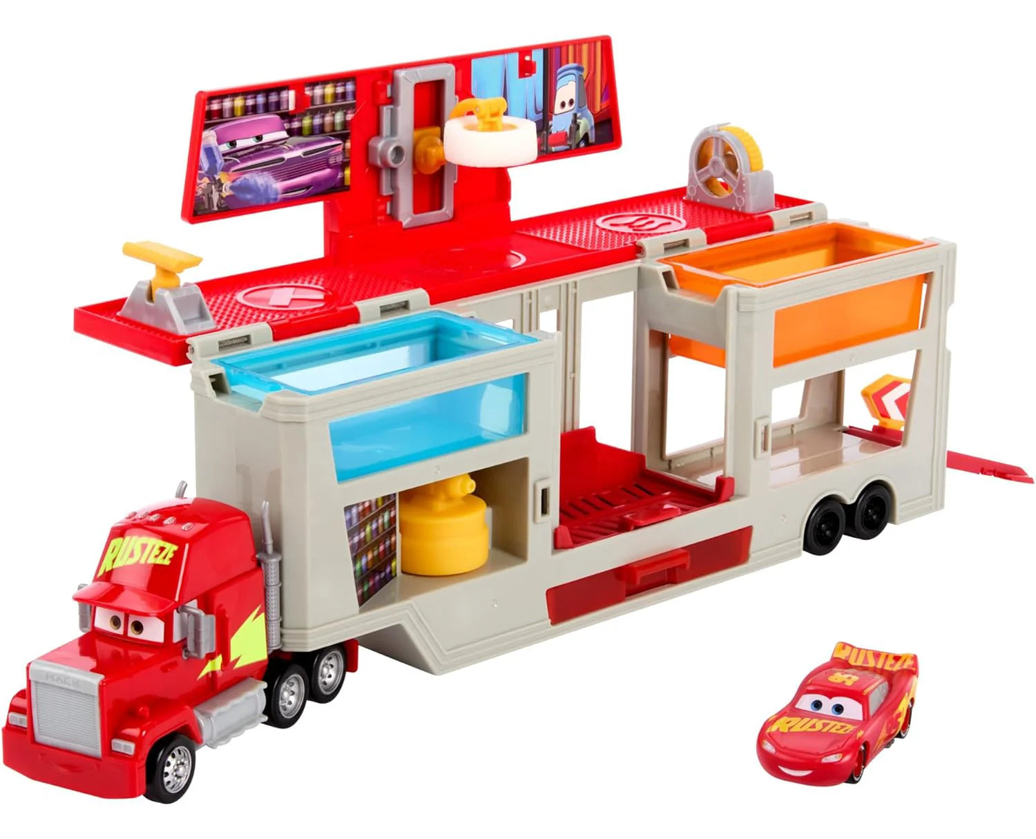 Mountain bikes designed for off - road cycling CARS Mack Official Mobile Paintshop Colour Changing Truck Playset Mountain bikes designed for off - road cycling CARS Mack Official Mobile Paintshop Colour Changing Truck Playset