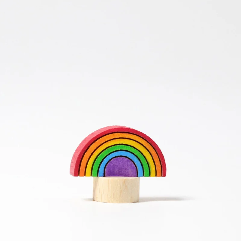 Wooden texture toys for sensory development Decorative Figure Rainbow - Grimm's Wooden Toys Wooden texture toys for sensory development Decorative Figure Rainbow - Grimm's Wooden Toys