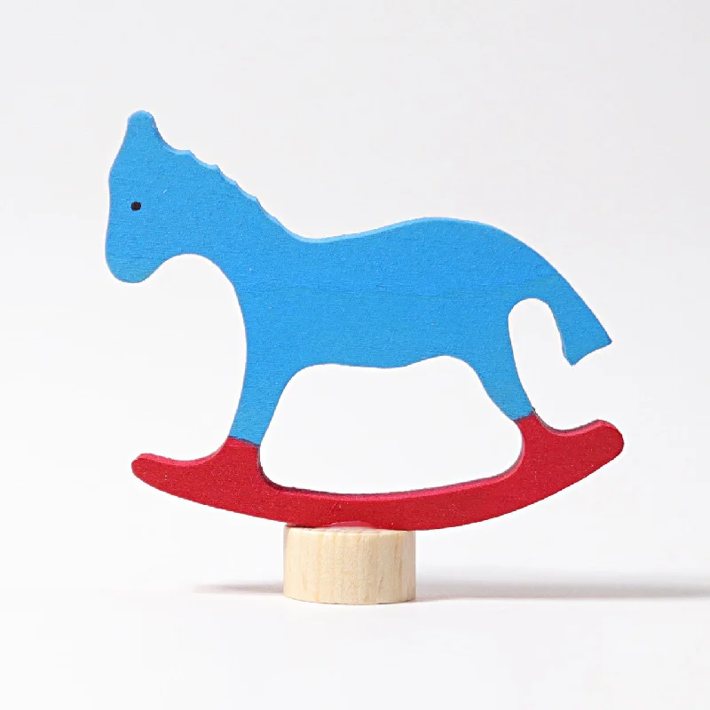 Wooden solar - powered toys for eco - friendly fun Decorative Figure Rocking Horse- Grimm's Wooden Toys Wooden solar - powered toys for eco - friendly fun Decorative Figure Rocking Horse- Grimm's Wooden Toys