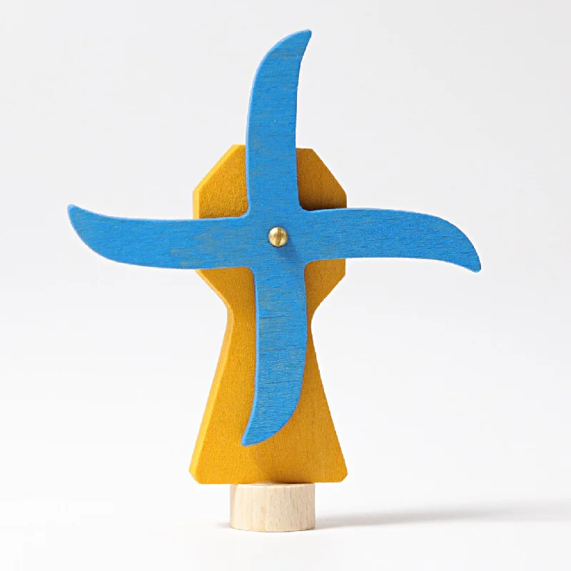Wooden battery - operated toys for added functionality Windmill - Decorative Figure for Celebration Ring - Grimm's Wooden Toys Wooden battery - operated toys for added functionality Windmill - Decorative Figure for Celebration Ring - Grimm's Wooden Toys