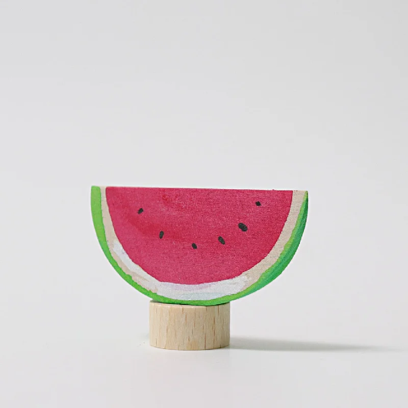 Wooden scented toys for olfactory experiences Watermelon Decorative Figure - For Birthday Ring or Celebration Ring- Grimm's Wooden Toys Wooden scented toys for olfactory experiences Watermelon Decorative Figure - For Birthday Ring or Celebration Ring- Grimm's Wooden Toys