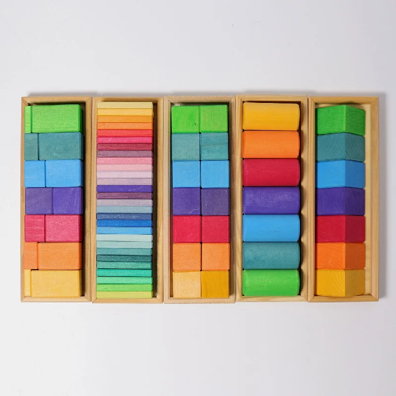 Wooden climbing toys for physical activity​ Shapes and Colors - Grimm's Wooden Toys