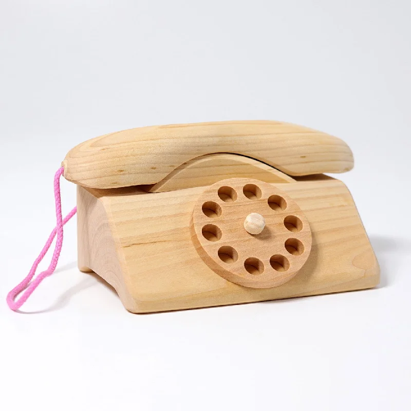 Wooden sand toys for beach or sandbox play Telephone - Natural Wood Phone - Grimm's Wooden Toys Wooden sand toys for beach or sandbox play Telephone - Natural Wood Phone - Grimm's Wooden Toys