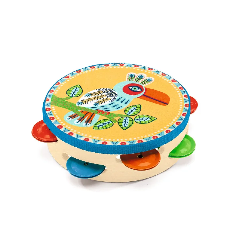 Wooden climbing toys for physical activity​ Djeco Animambo Tambourine