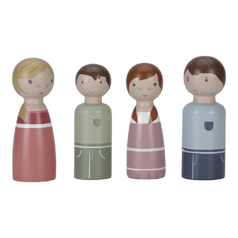 Wooden playhouses for kids' hideaways​ Dollhouse Playset Family Rosa