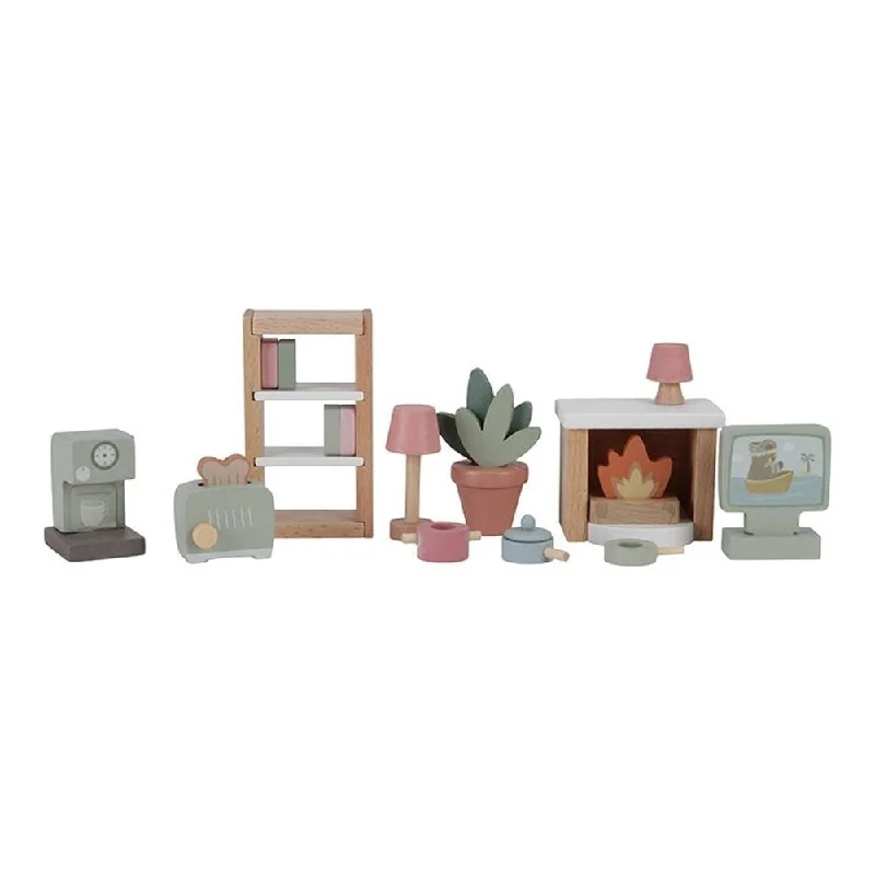 Wooden toy trains with realistic tracks​ Dollhouse Playset Furniture