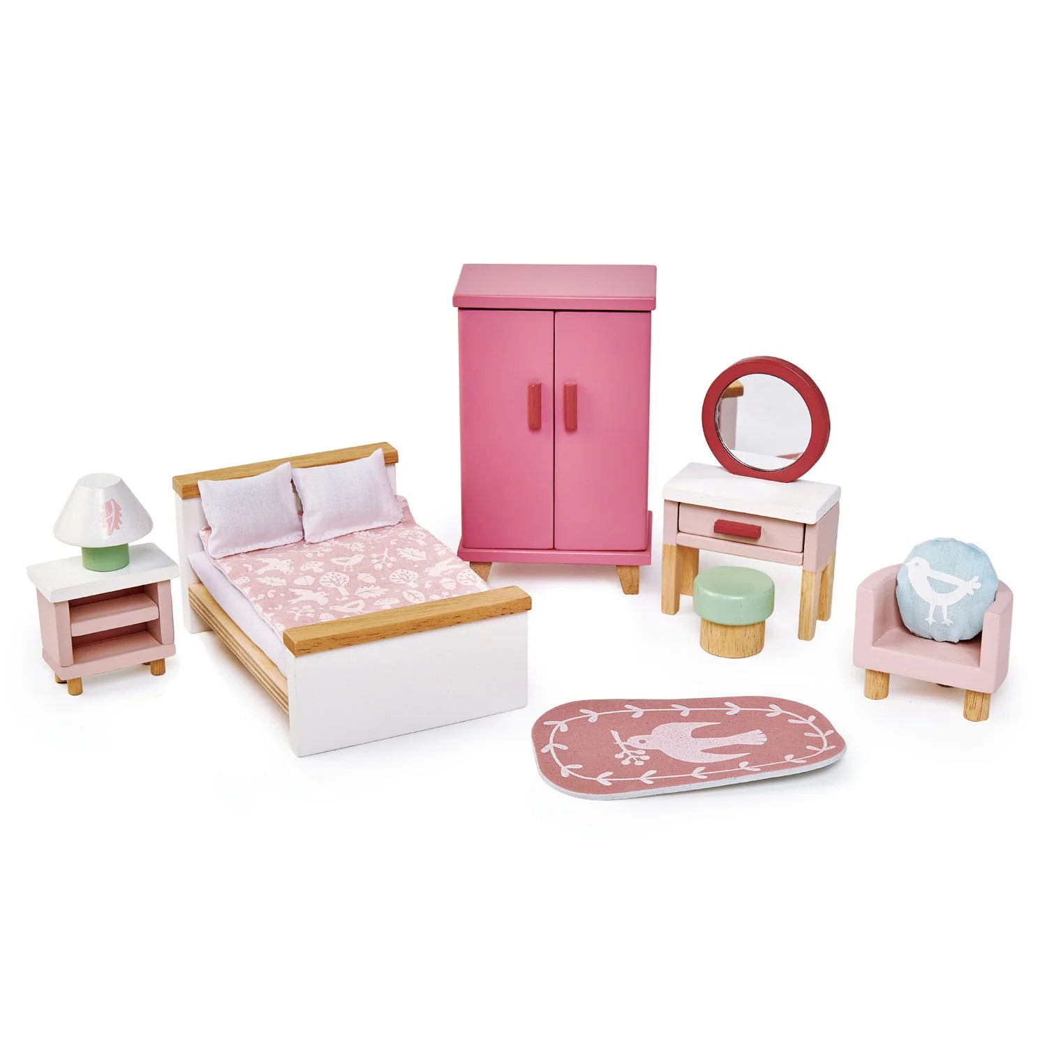 Wooden mobile toys for hanging over cribs​ Dollhouse Bedroom Set