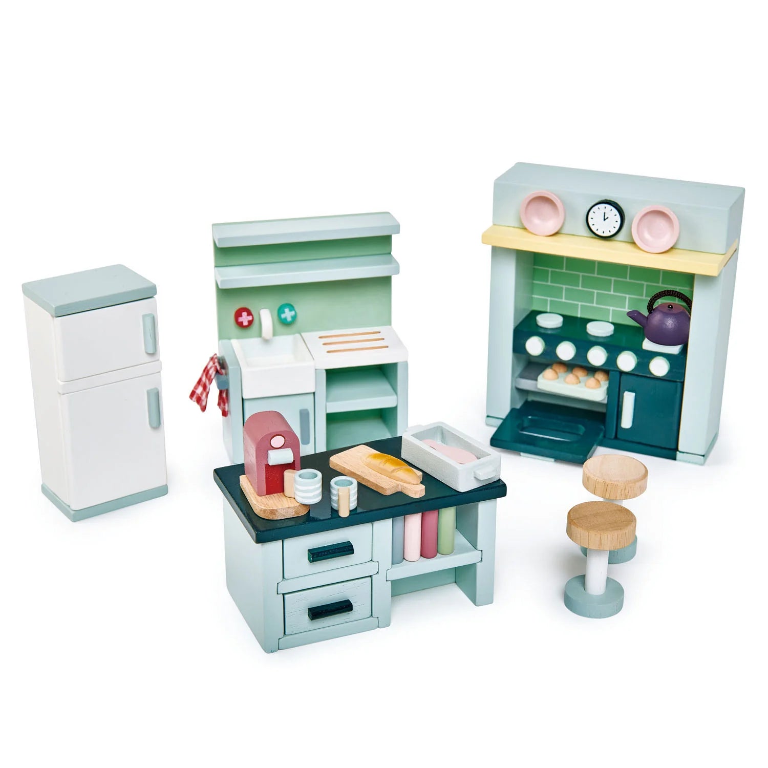 Wooden play scooters for outdoor mobility play​ Dollhouse Kitchen Set