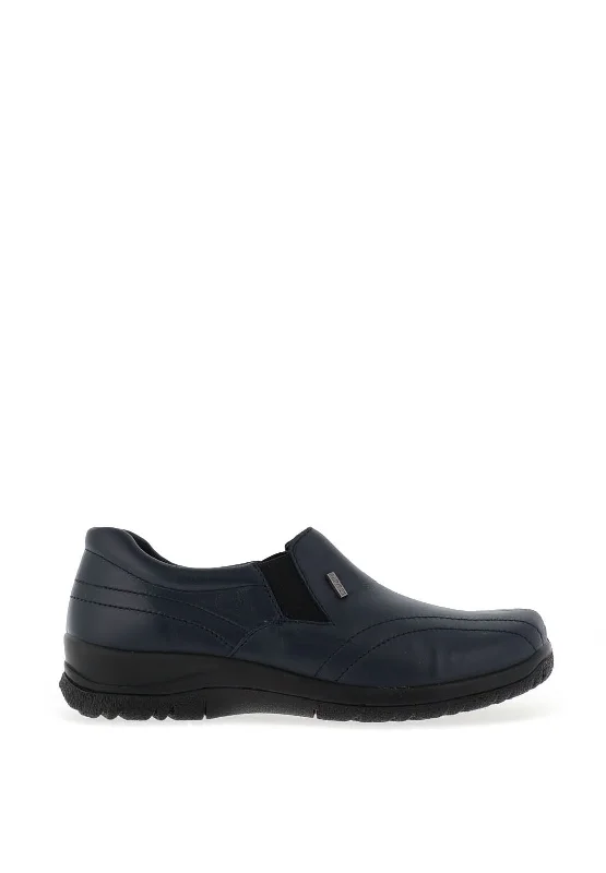 Dubarry Ember Leather Slip on Shoe, Navy