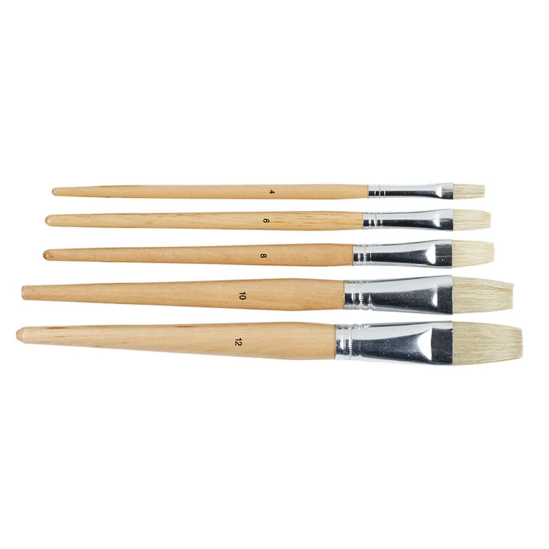 Art supplies for making wedding decorations​ EC Hog Hair Brushes Set Of 60