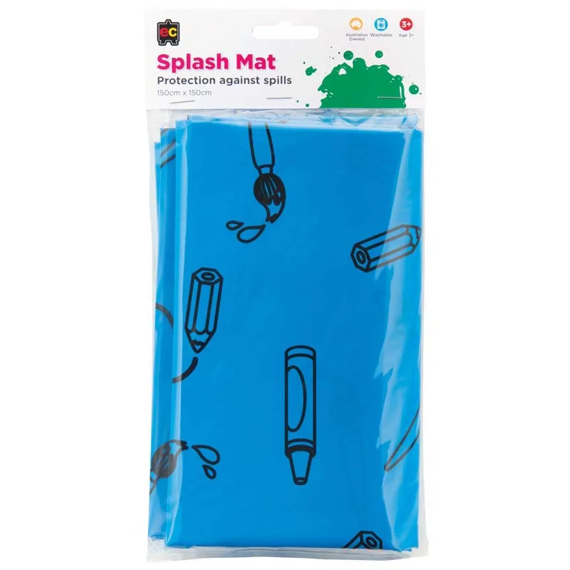 Painting easels for kids that are safe and easy to use​ EC 1.5x1.5m Splash Mat