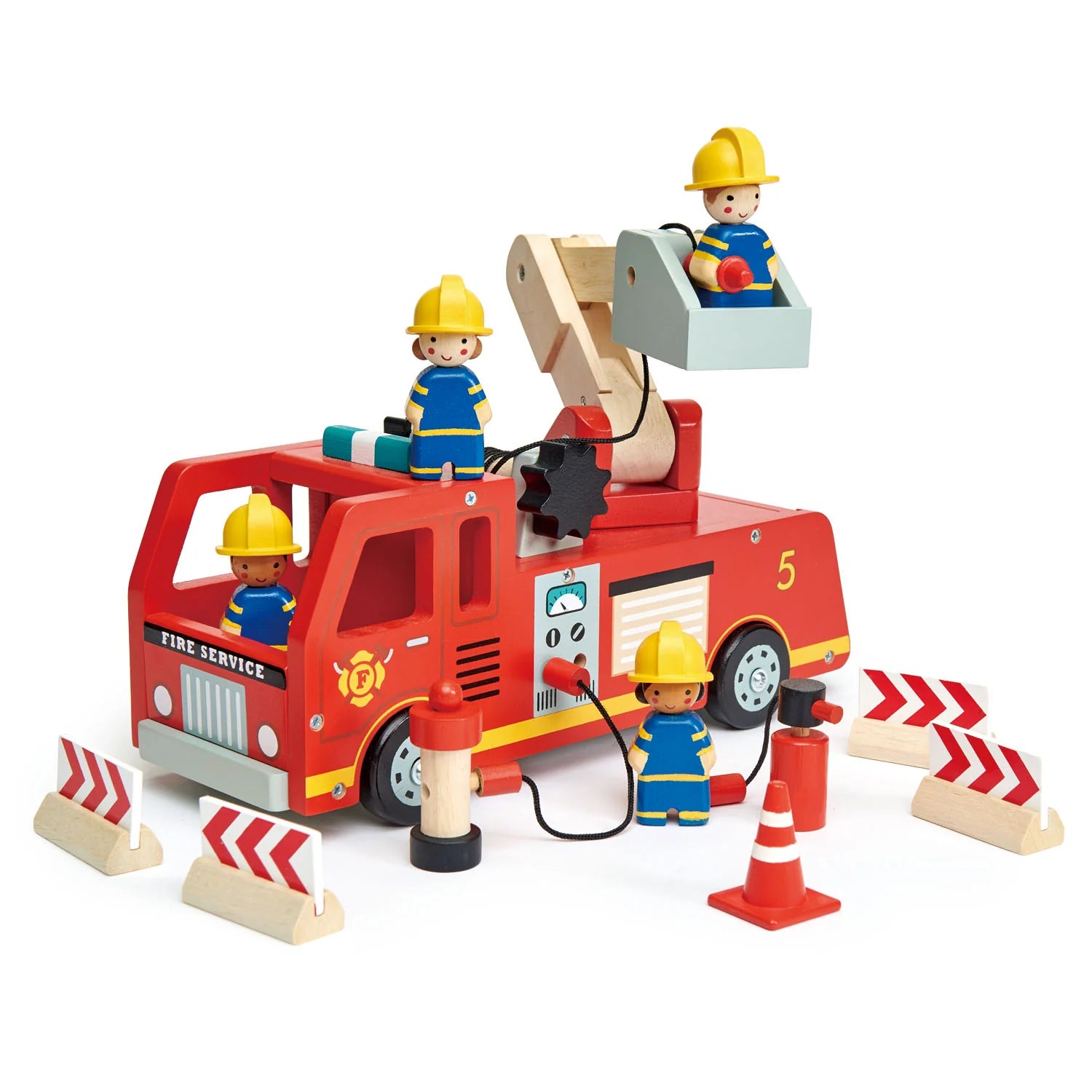 Wooden play snowmobiles for winter - themed play Fire Engine