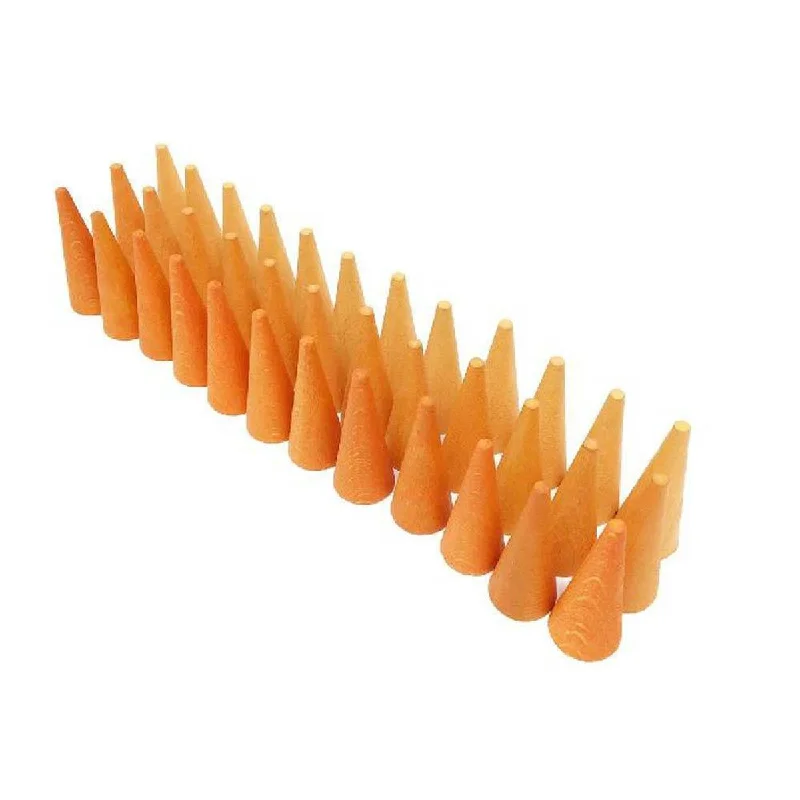 Wooden play zoos for animal - related play​ Grapat mandala orange cones 36 pcs