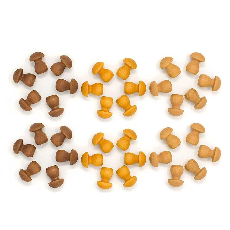 Wooden walker toys for learning to walk​ Grapat mandala mushrooms 36 pcs