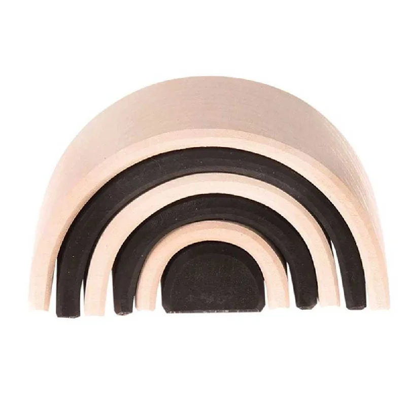 Wooden whistles for outdoor games​ Grimm's 6-Piece Small Tunnel - Monochrome