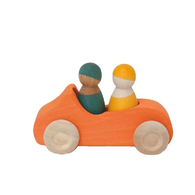 Wooden play submarines for underwater adventures Grimms Convertible Car Large | Orange Wooden play submarines for underwater adventures Grimms Convertible Car Large | Orange