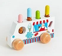 Wooden building blocks for creative construction​ Pop Up Ice Cream Truck