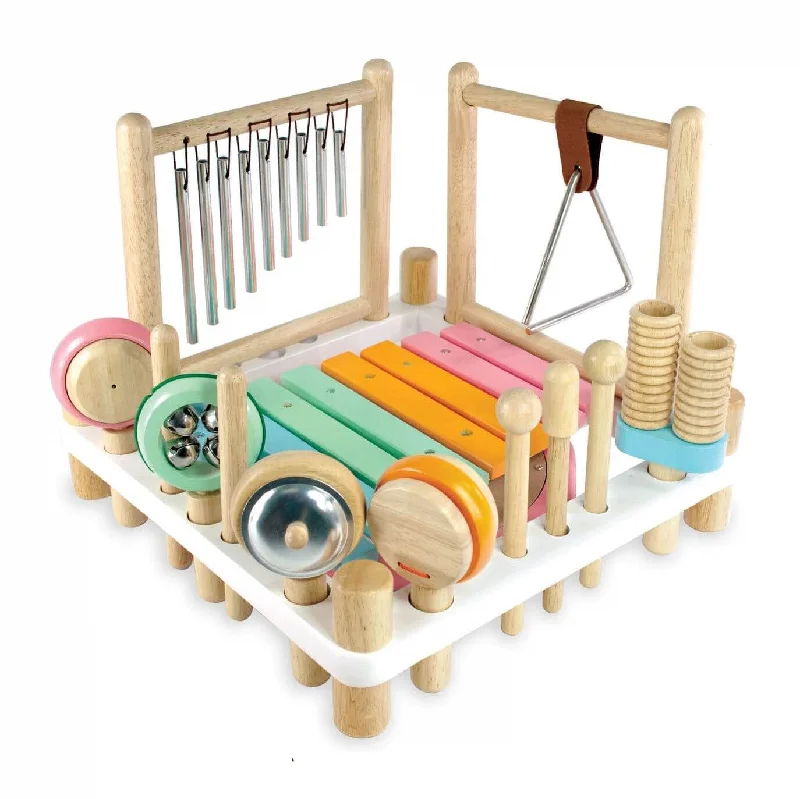 Wooden crib toys for baby entertainment I'm Toy Melody Mix - Wooden Musical Instrument Toy - Pastel Wooden crib toys for baby entertainment I'm Toy Melody Mix - Wooden Musical Instrument Toy - Pastel