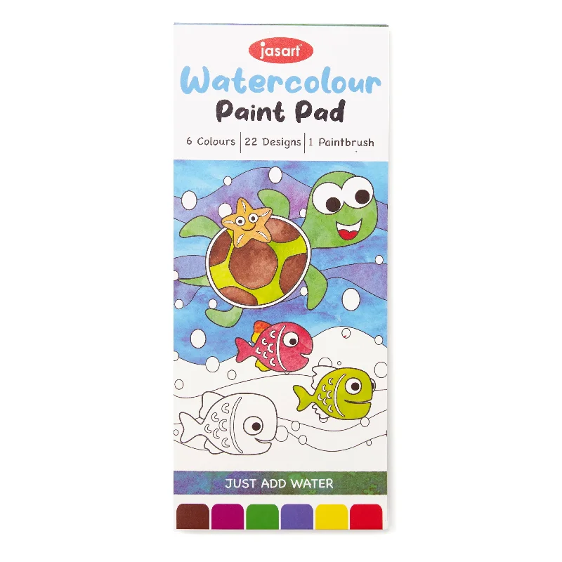 Art supplies for creating art - inspired coasters​ Jasart Watercolour 190x80mm Paint Pad