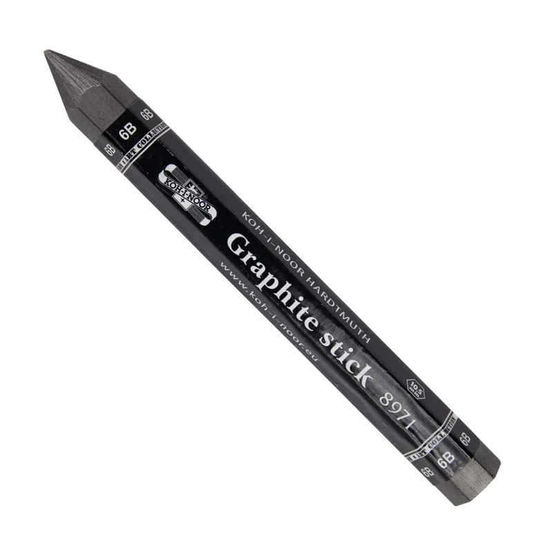 Artist - quality paintbrushes made of natural bristles​ Koh-I-Noor Jumbo Graphite Stick - 6B