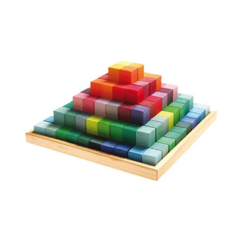 Wooden play fire stations for fire - fighting pretend​ Grimm's large stepped pyramid