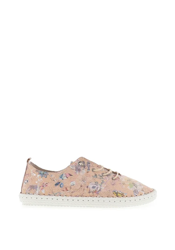 Lunar Exbury Floral Comfort Shoes, Pink