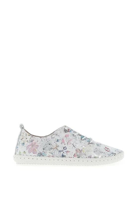 Lunar Exbury Floral Comfort Shoes, White