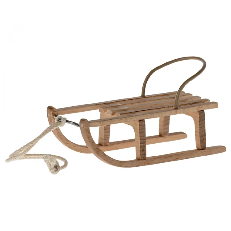 Wooden fairy houses for magical play​ Wooden Mouse Sled