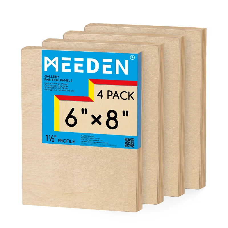 Art supplies for making commemorative plaques MEEDEN Artist Birch Wood Canvas Board, 1-1/2” Deep, 6x8 Inch, 4 Packs Art supplies for making commemorative plaques MEEDEN Artist Birch Wood Canvas Board, 1-1/2” Deep, 6x8 Inch, 4 Packs