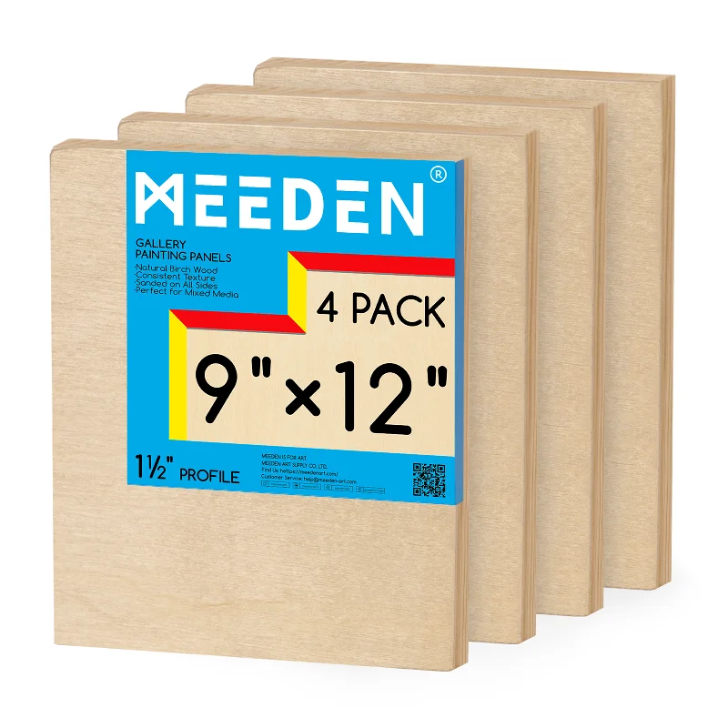 Calligraphy art supplies for beautiful handwriting MEEDEN Artist Birch Wood Canvas Board, 1-1/2” Deep, 9x12 Inch, 4 Packs Calligraphy art supplies for beautiful handwriting MEEDEN Artist Birch Wood Canvas Board, 1-1/2” Deep, 9x12 Inch, 4 Packs