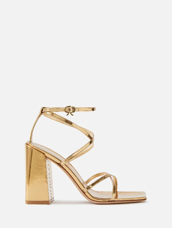 Metal Square Toe Sandal