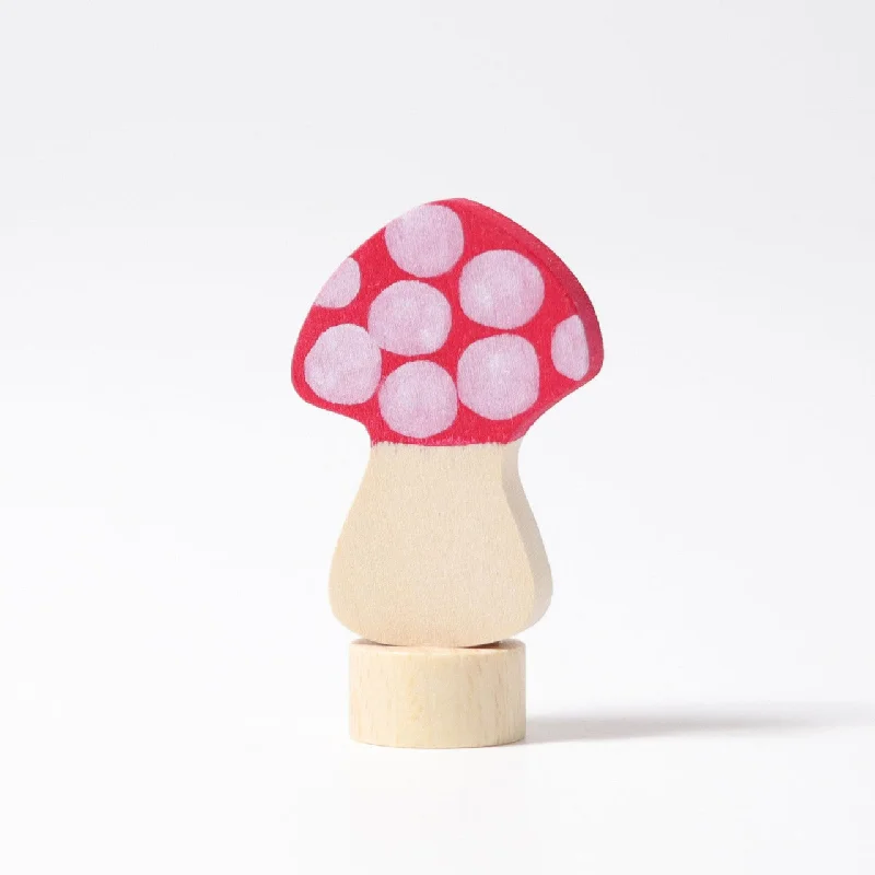 Wooden play post offices for postal role - play Mushroom Decorative Figure - For Birthday Ring or Celebration Ring - Grimm's Wooden Toys Wooden play post offices for postal role - play Mushroom Decorative Figure - For Birthday Ring or Celebration Ring - Grimm's Wooden Toys