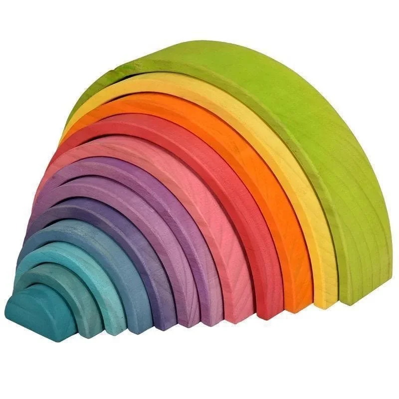 Wooden whistles for outdoor games​ Pastel Rainbow