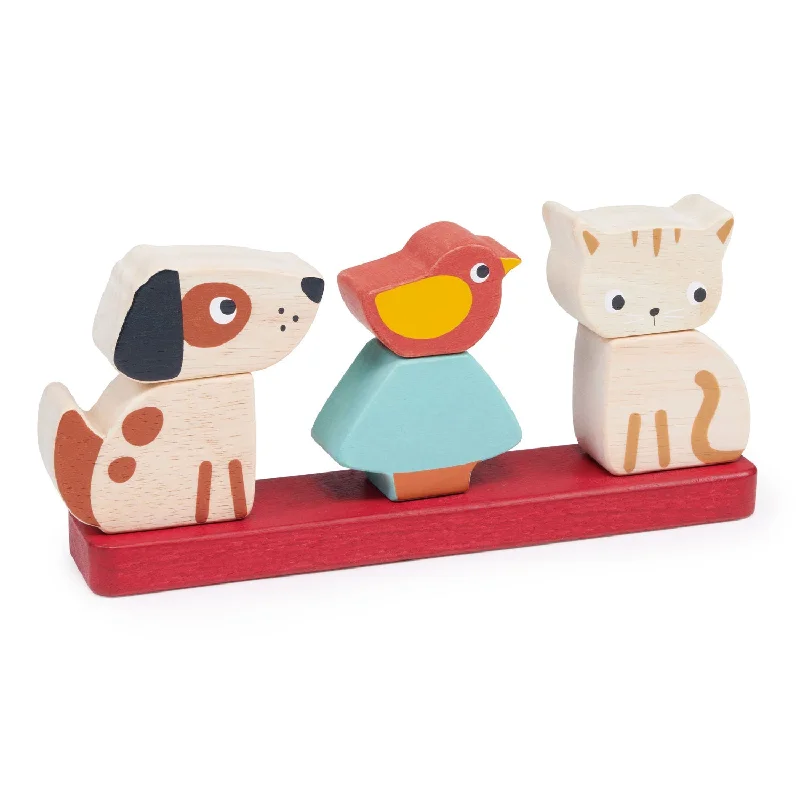 Wooden play motorcycles for vehicle play​ Pet Stacker