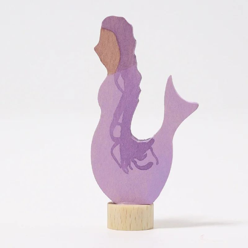 Wooden learning towers for safe exploration Purple Mermaid - Decorative Figure for Celebration Ring - Grimm's Wooden Toys Wooden learning towers for safe exploration Purple Mermaid - Decorative Figure for Celebration Ring - Grimm's Wooden Toys