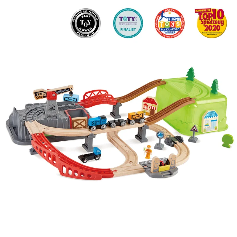Wooden battery - operated toys for added functionality Railway Bucket Builder Set | Hape - LOCAL PICK UP ONLY Wooden battery - operated toys for added functionality Railway Bucket Builder Set | Hape - LOCAL PICK UP ONLY