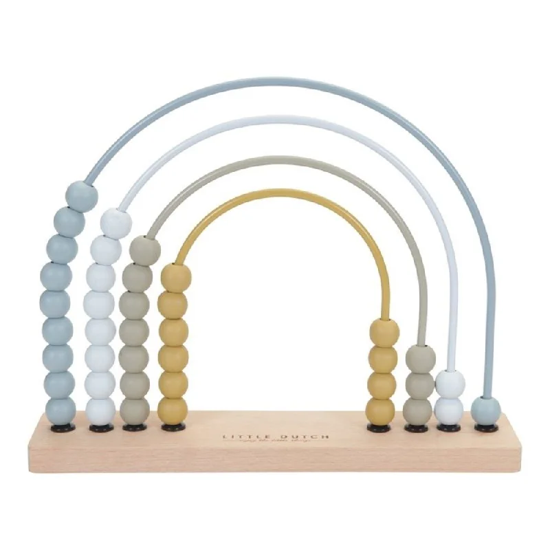Wooden musical boxes for soothing melodies​ Rainbow Abacus Blue
