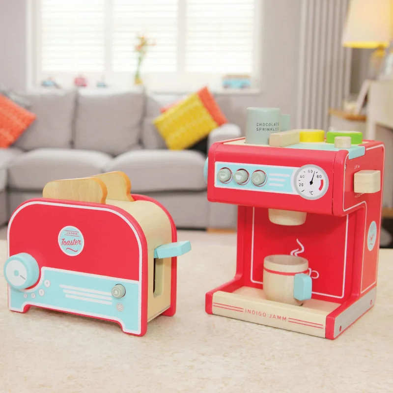 Wooden play submarines for underwater adventures​ Retro Wooden Toy Coffee Machine & Toaster - Bundled Set - save $20